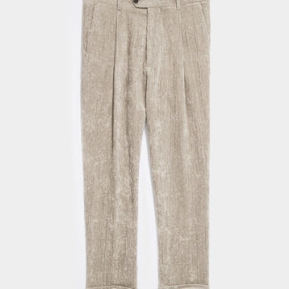 Todd Snyder Italian Corduroy Madison Suit Pant in Warm Grey